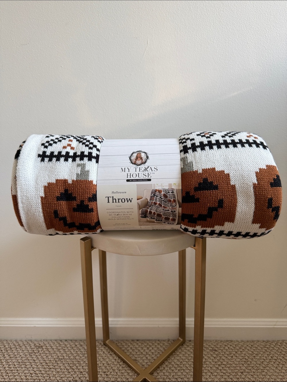 My Texas House Halloween Throw